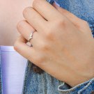 Sterling Silver CZ Ring, Diamonds CZ Ring, Simulated Diamonds Ring, Clear CZ Ring, Dainty Ring