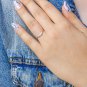 Sterling Silver CZ Ring, Diamonds CZ Ring, Simulated Diamonds Ring, Clear CZ Ring, Dainty Ring