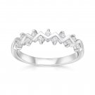 Sterling Silver CZ Ring, Diamonds CZ Ring, Simulated Diamonds Ring, Clear CZ Ring, Dainty CZ Ring