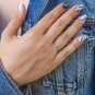 Sterling Silver CZ Ring, Diamonds CZ Ring, Simulated Diamonds Ring, Clear CZ Ring, Dainty CZ Ring