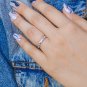 Sterling Silver CZ Ring, Diamonds CZ Ring, Simulated Diamonds Ring, Clear CZ Ring, Dainty CZ Ring