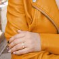 Gold CZ Square Ring, Gold Solitaire CZ Ring, Diamonds CZ Ring, Simulated Diamonds Ring