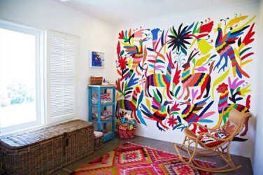 Handmade Mexican Woven Mural