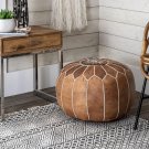 Moroccan Leather Poufs