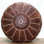 Moroccan Leather Poufs