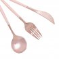 24 Pcs Plastic Silverware Cutlery with Handle -Include 8 Forks, 8 Spoons, 8 Knives