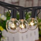 25 Ft Outdoor String Lights G40 Patio Lights with 28(3 Spare), Waterproof