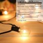 25 Ft Outdoor String Lights G40 Patio Lights with 28(3 Spare), Waterproof