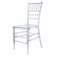 4 Pack | Clear Resin Transparent Chiavari Chair, Armless Stackable Chairs