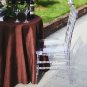 4 Pack | Clear Resin Transparent Chiavari Chair, Armless Stackable Chairs