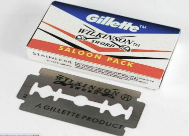 100 pc GILLETTE WILKINSON SWORD RAZOR BLADES Double Edge Safety Razor Blade