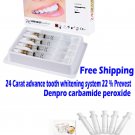 1pcs  24 Carat advance tooth whitening system 22%Prevest Denprocarbamideperoxide