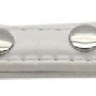 3/8"" (10mm) Faux Croc Two Tier Collars White 1/2"" Leash