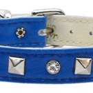 Just the Basics Crystal and Pyramid Collars Blue 12