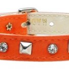 Just the Basics Crystal and Pyramid Collars Orange 14