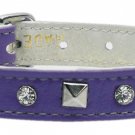 Just the Basics Crystal and Pyramid Collars Purple 10