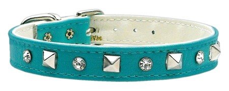 Just the Basics Crystal and Pyramid Collars Turquoise 14