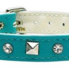Just the Basics Crystal and Pyramid Collars Turquoise 14