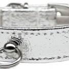 # 70 Dog Collar Silver Size 18
