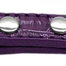 18mm  Two Tier Faux Croc Collar Purple 1/2"" Leash