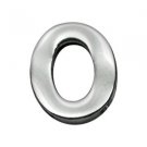 3/4"" (18mm) Chrome Letter Sliding Charms O