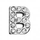 3/4"" (18mm) Clear Letter Sliding Charms B