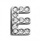 3/4"" (18mm) Clear Letter Sliding Charms E
