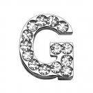 3/4"" (18mm) Clear Letter Sliding Charms G