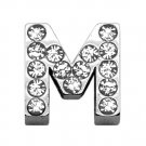 3/4"" (18mm) Clear Letter Sliding Charms M