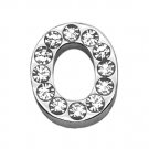 3/4"" (18mm) Clear Letter Sliding Charms O