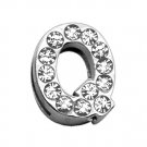 3/4"" (18mm) Clear Letter Sliding Charms Q