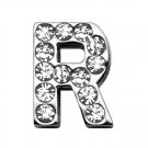 3/4"" (18mm) Clear Letter Sliding Charms R