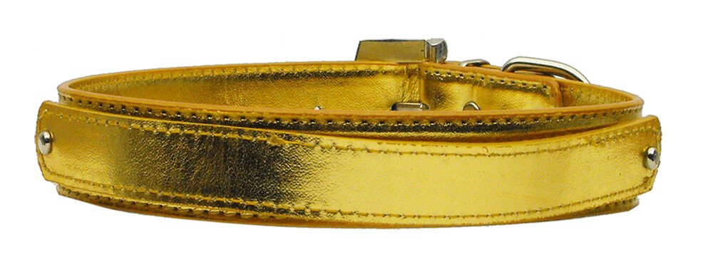 3/4"" (18mm) Metallic Two-Tier Collar  Gold Medium