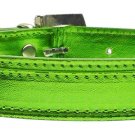 3/4"" (18mm) Metallic Two-Tier Collar  Lime Green Medium