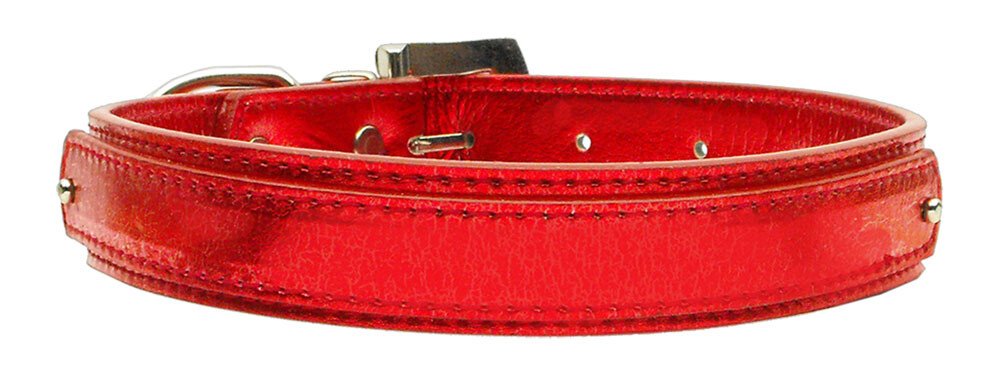 3/4"" (18mm) Metallic Two-Tier Collar  Silver Large