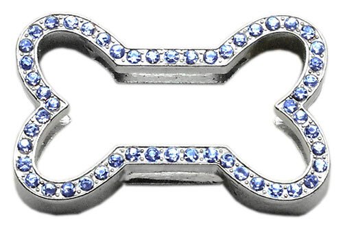 3/4"" Slider Bone Charm Blue