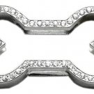 3/4"" Slider Bone Charm Clear
