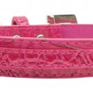 3/8"" (10mm) Faux Croc Two Tier Collars Purple Large