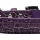 3/8"" (10mm) Faux Croc Two Tier Collars Red Medium