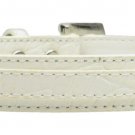 3/8"" (10mm) Faux Croc Two Tier Collars White Small