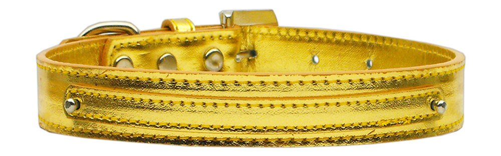 3/8"" (10mm) Metallic Two Tier Collar Lime Green Large
