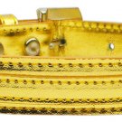 3/8"" (10mm) Metallic Two Tier Collar Lime Green Medium