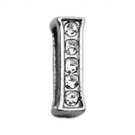 3/8"" Clear Script Letter Sliding Charms I 
