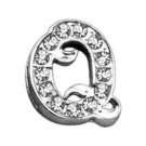 3/8"" Clear Script Letter Sliding Charms Q 