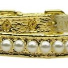 3/8"" Pearl Collar Gold 14