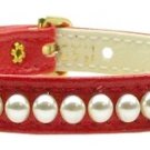 3/8"" Pearl Collar Red 14