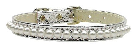 3/8"" Pearl Collar Silver 10