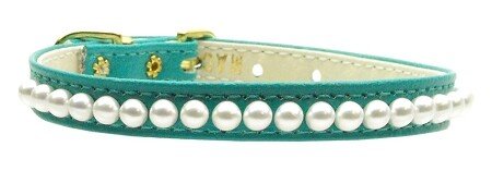 3/8"" Pearl Collar Turquoise 10