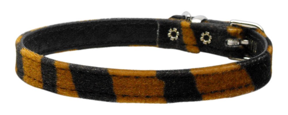 3/8"" Plain Animal Print Collar Tiger 16
