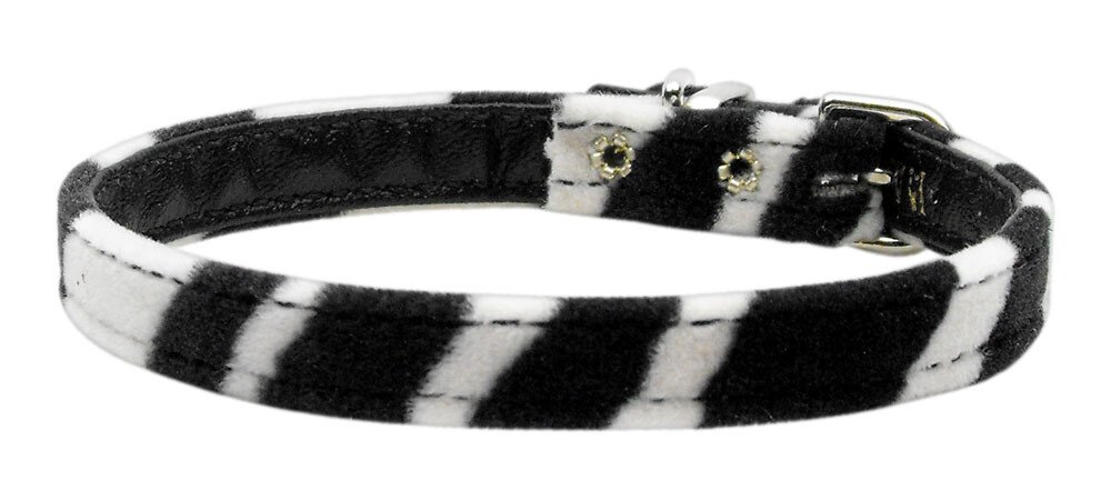 3/8"" Plain Animal Print Collar Zebra 10